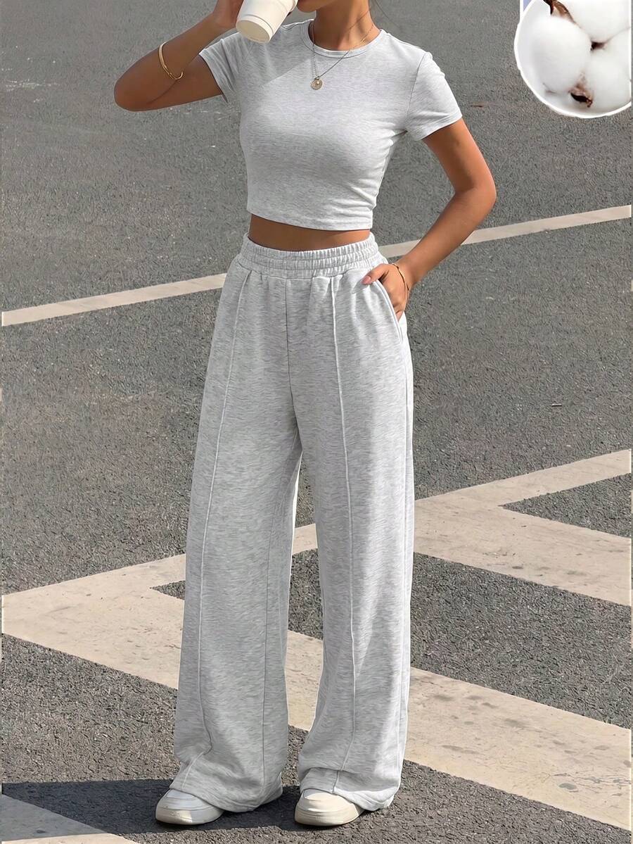 loose grey casual sweatpants