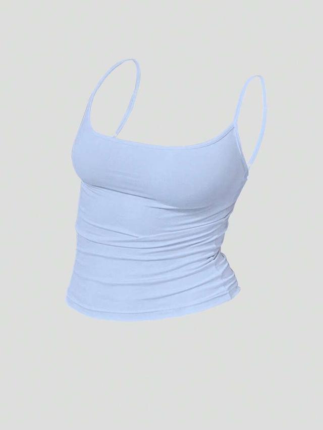 light blue fitted camisole