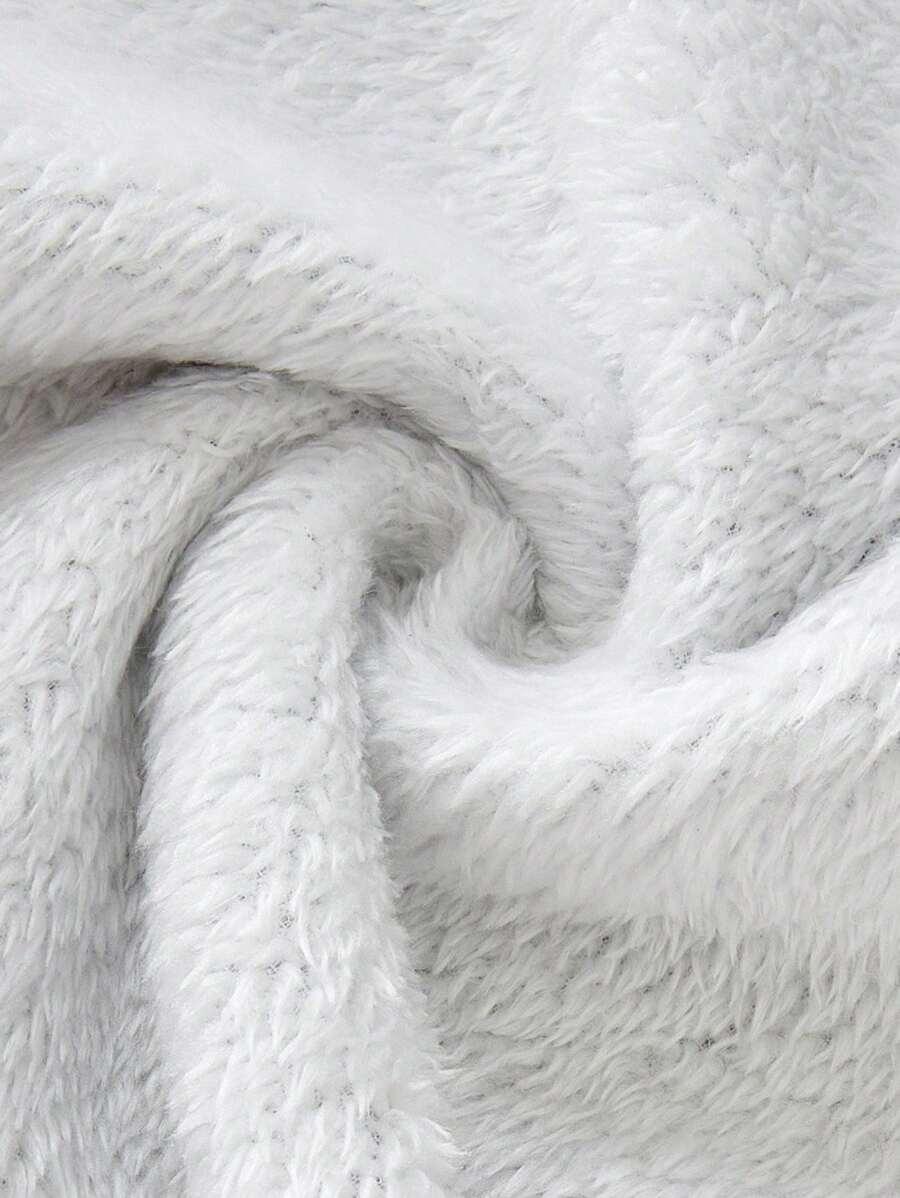 white thermal fleece lined sweatpants