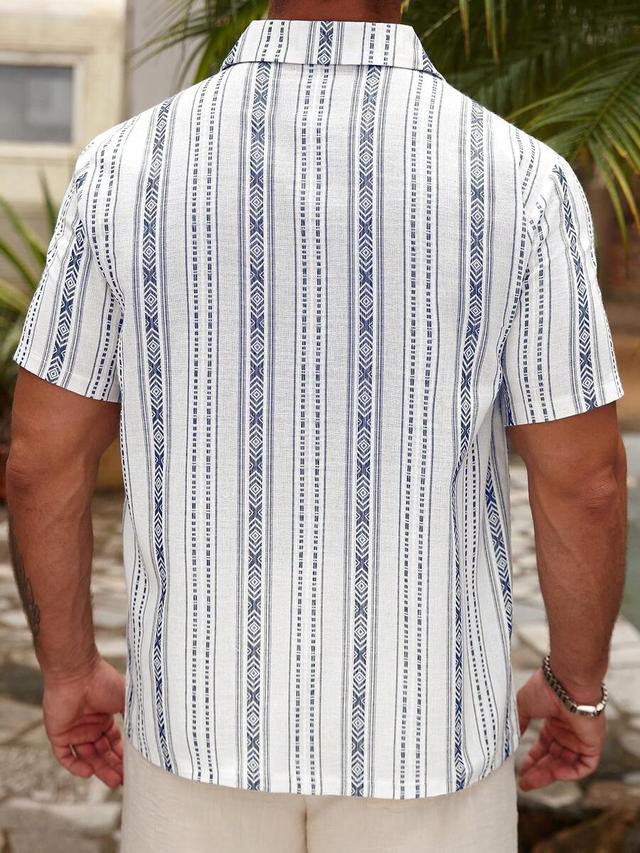 men's patterned jacquard woven slim fit casual shirt