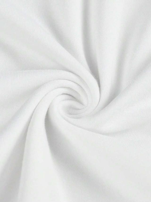 white casual sleeveless crop top