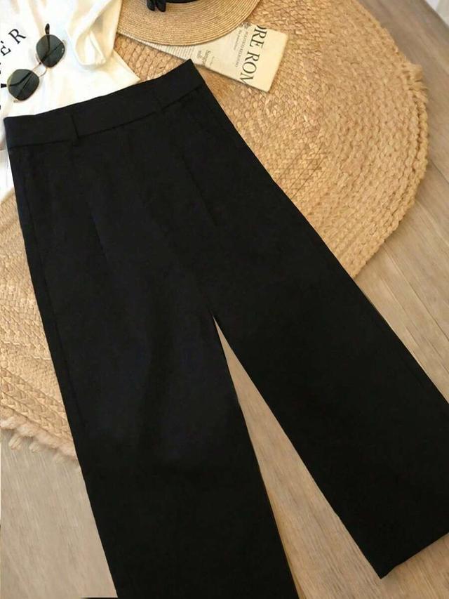 black casual commuter office trousers