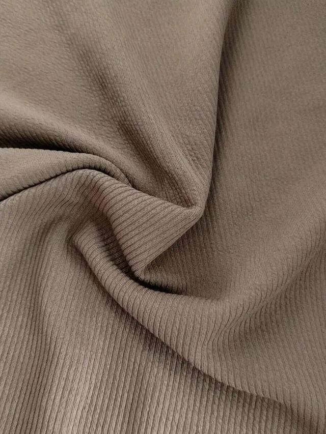 brown casual tan ribbed knit knee-length pencil skirt