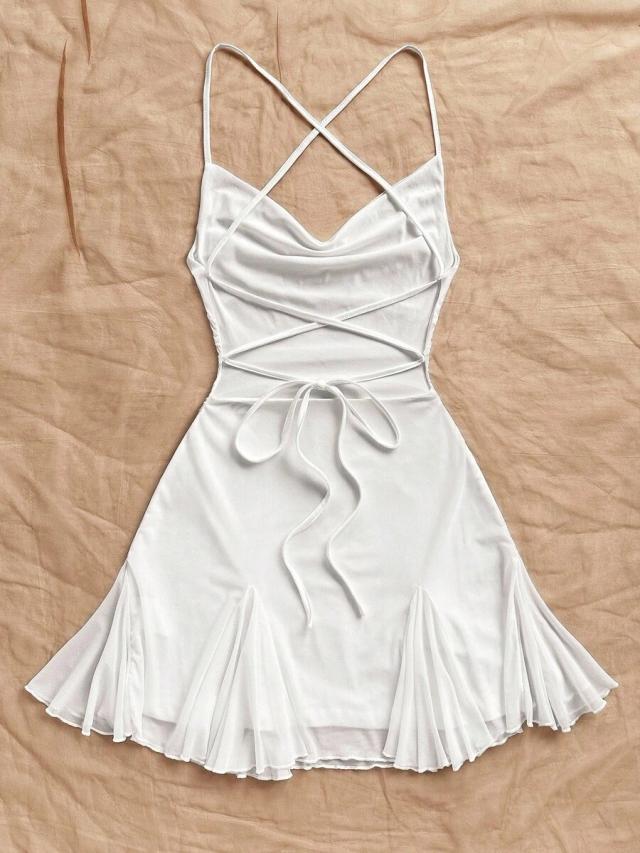 white soleia sleeveless pleated mini mesh dress with floral print