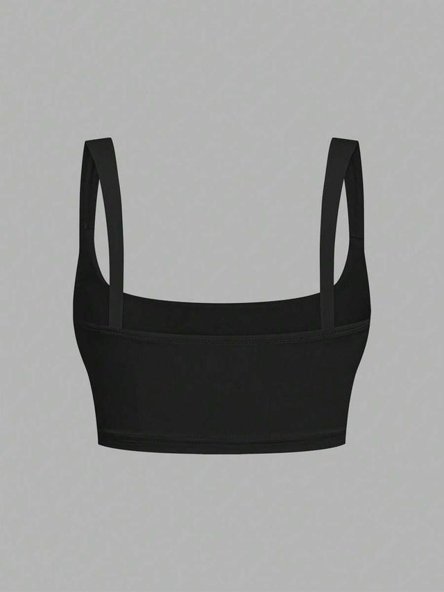black camisole cropped tank top