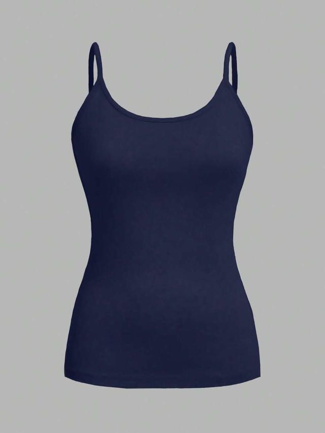 navy minimalist camisole tank top set