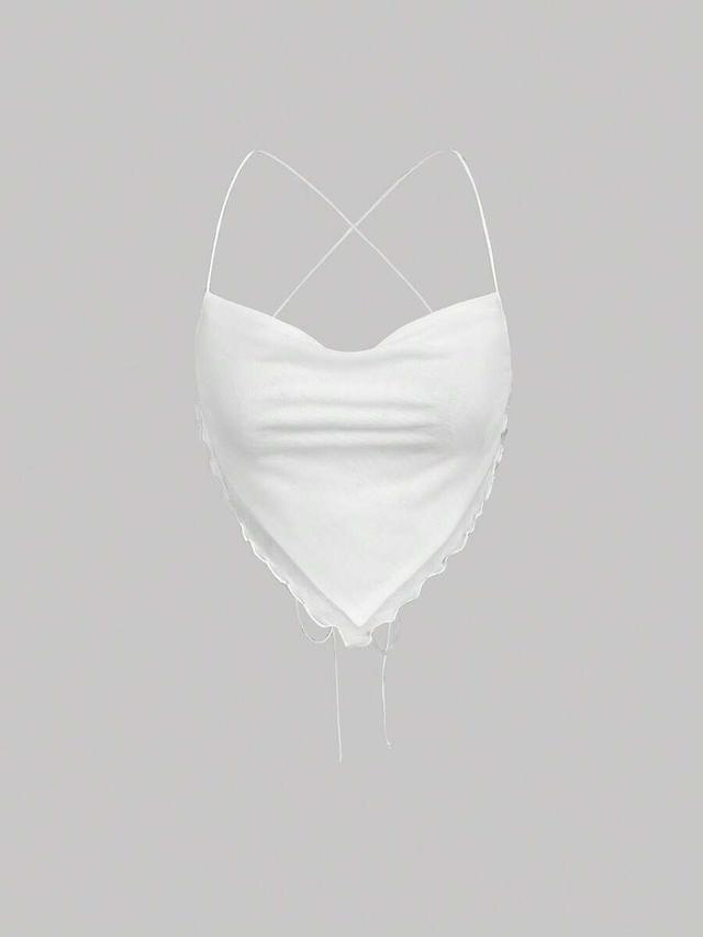 white sun graphic halter neck bandana top set