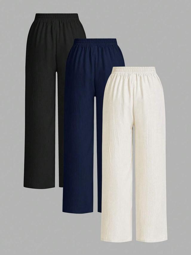 off-white waist-tie wide leg loose casual pants
