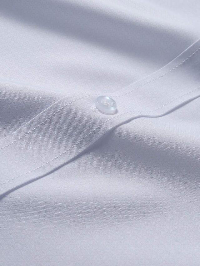 light blue short sleeve cotton business shirt
