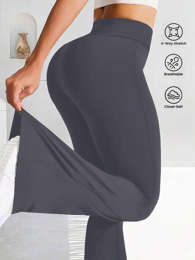 women's criss-cross waist flare yoga leggings