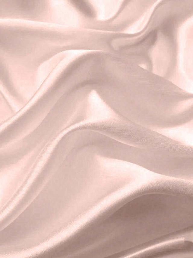 pale pink satin faux pearl embellished ruched camisole bodysuit