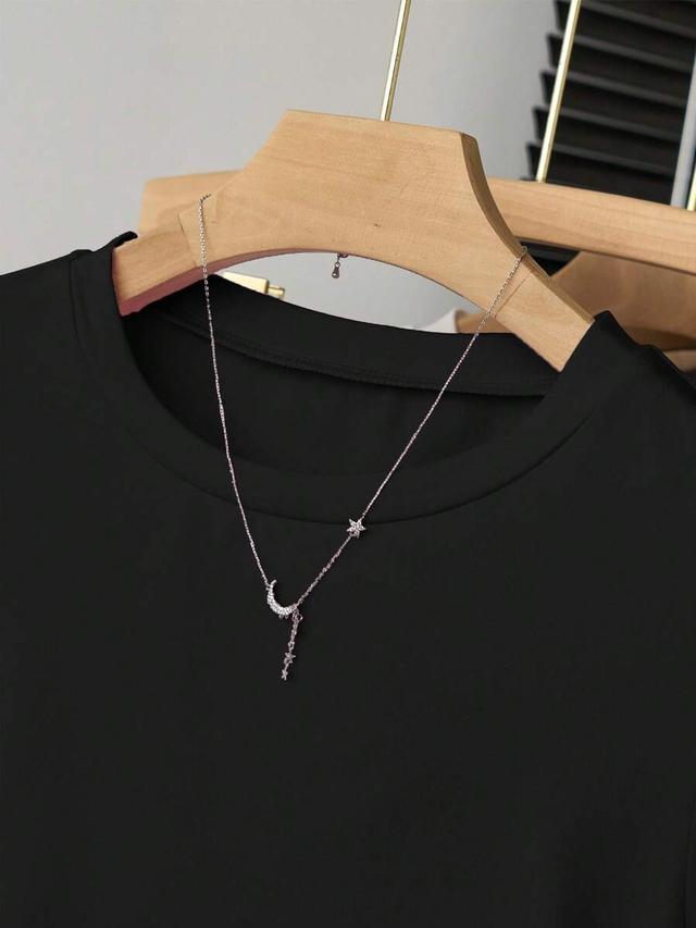 black women casual pleated waist fitted short sleeve t-shirt