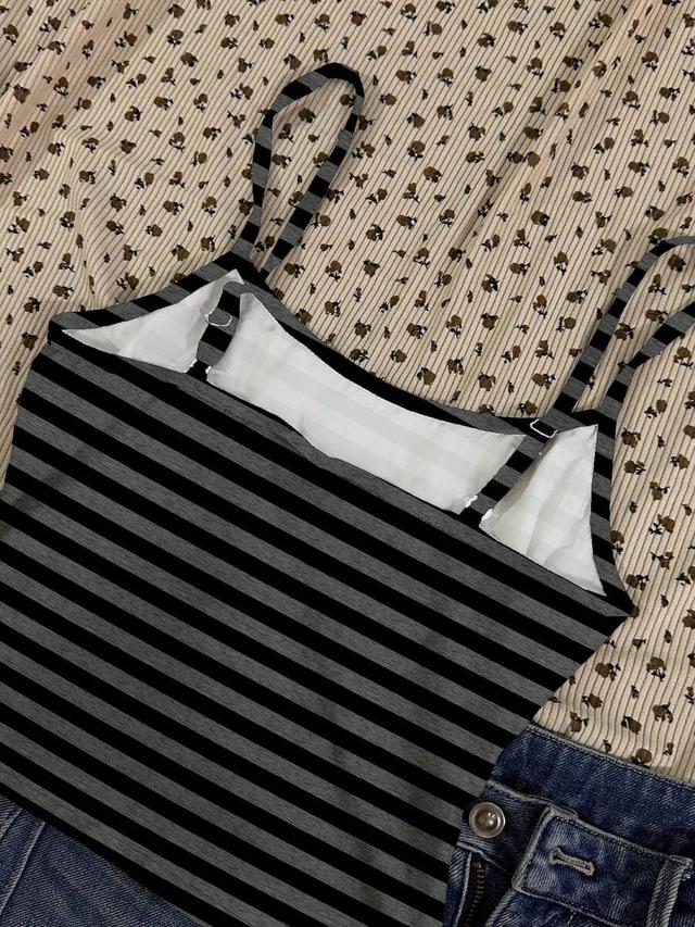grey stripe striped camisole top