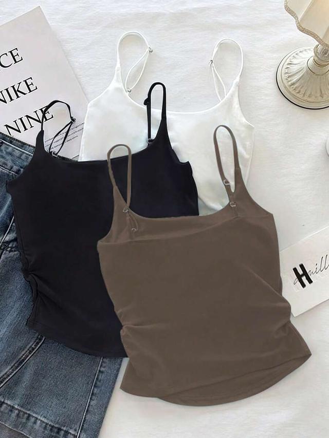 brown camisole with adjustable straps