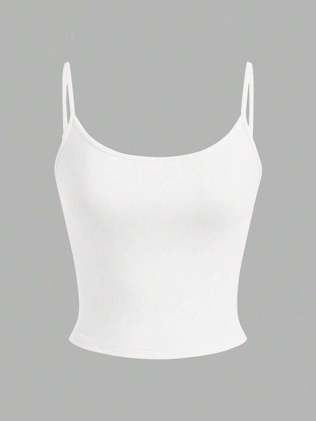 white cotton cropped tank top set
