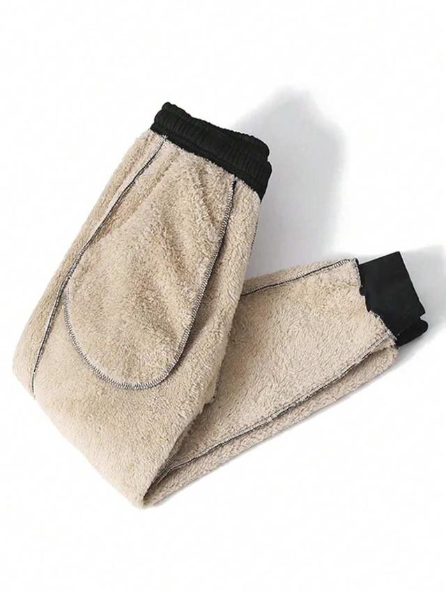 beige coolane women's solid black drawstring waist casual sweatpants