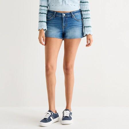 Blue Denim Cutoff Shorts