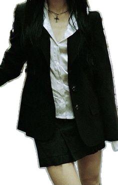 classic black tailored blazer with notched lapels