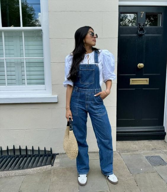 Denim Dungarees for women