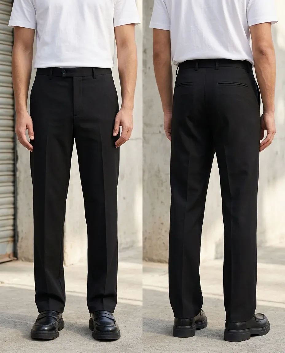 Straight Leg Trousers for men