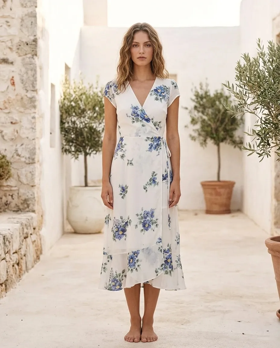 Floral Wrap Dresses for women