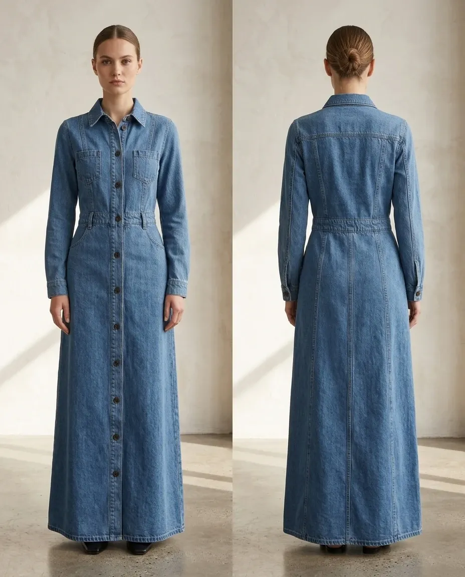 Denim Maxi Dresses for women