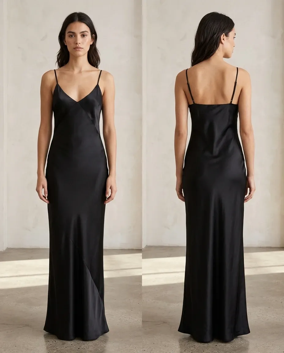 Satin Bias Cut Dresses for women
