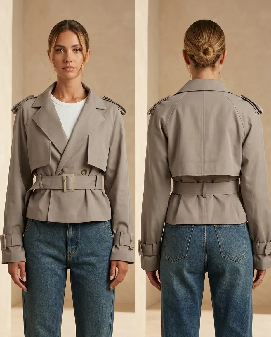 Cropped Trench Coats for women
