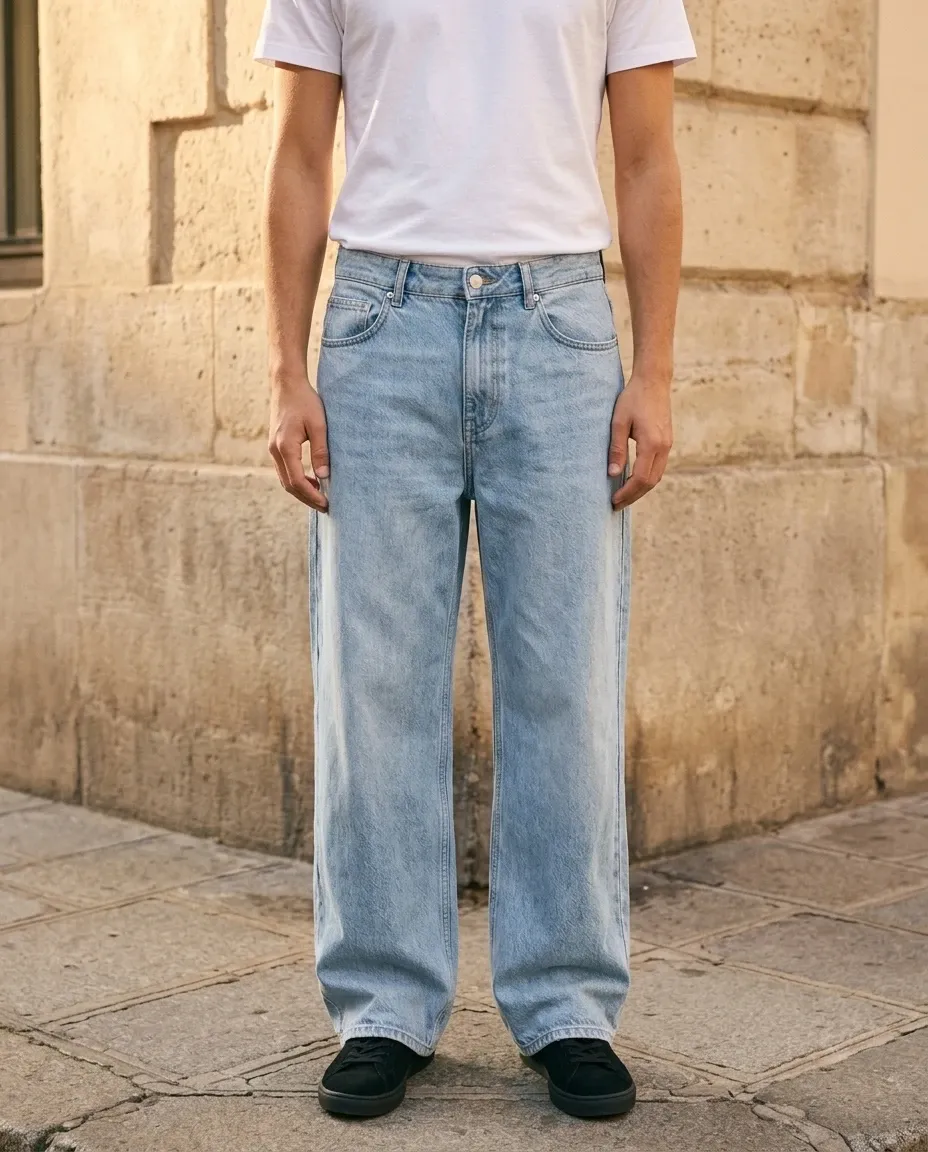 Wide Leg Jeans for men