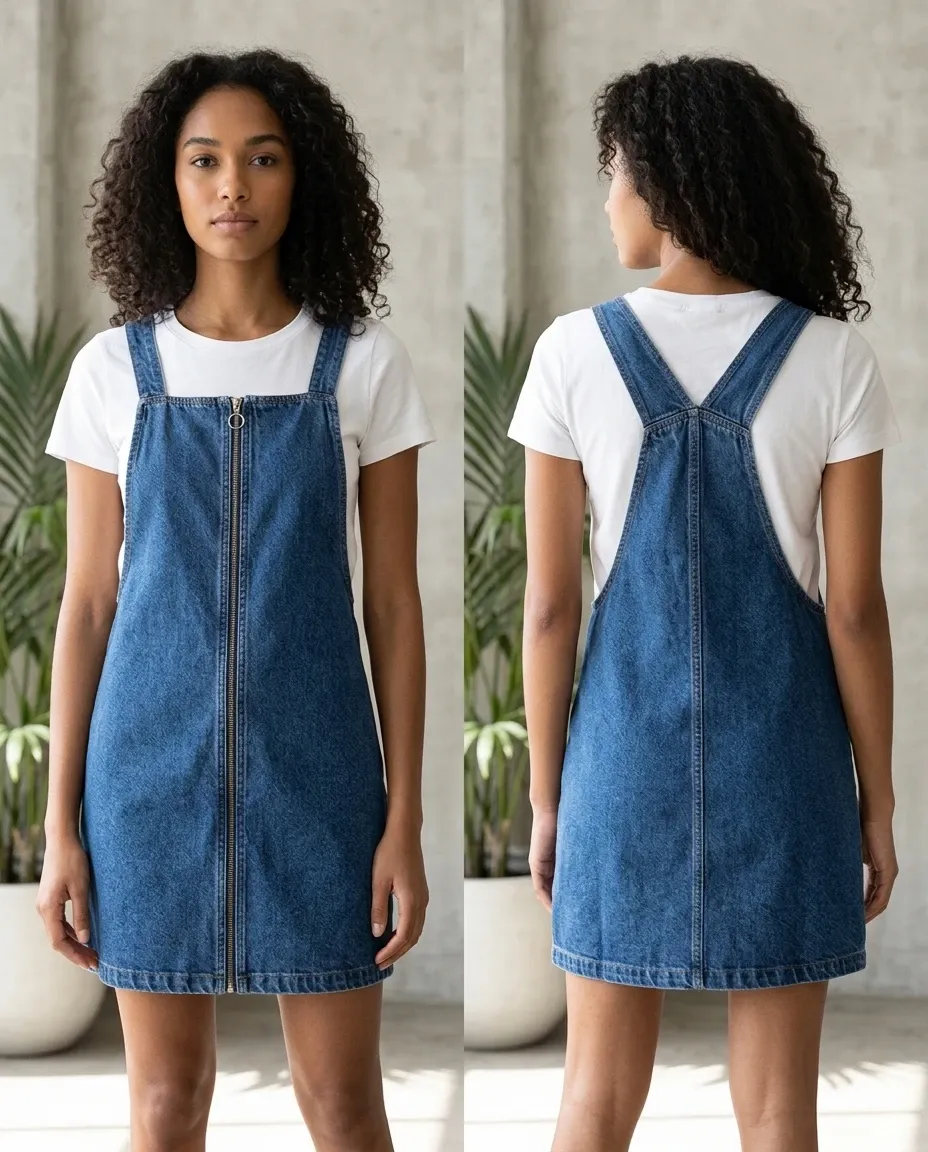 Denim Pinafore Dresses for women