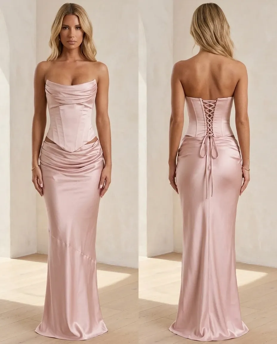 Satin Corset Dresses for women