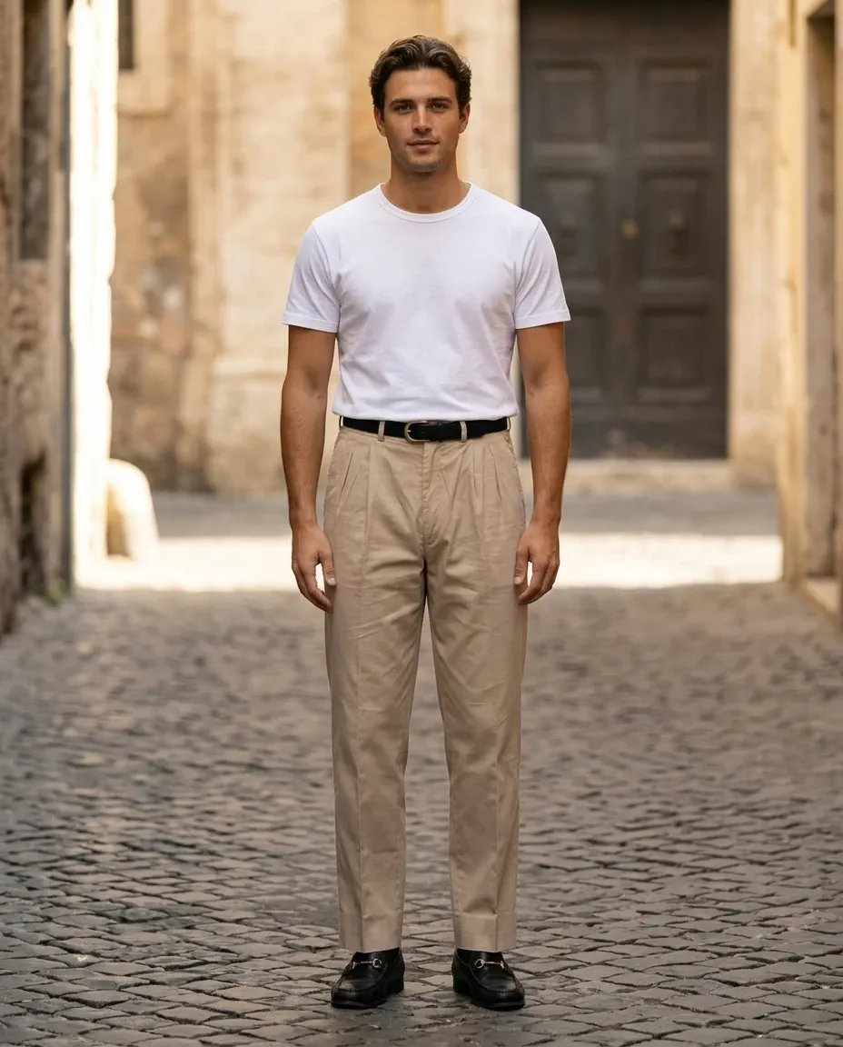 Pleated Trousers for men