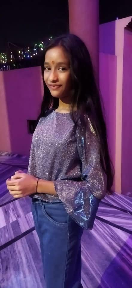 shimmering purple bell sleeve blouse