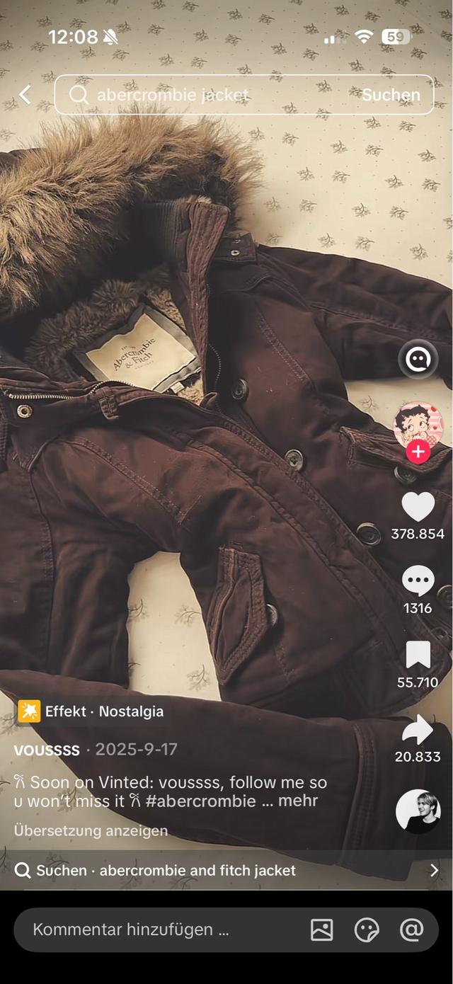 brown hooded parka with faux fur trim