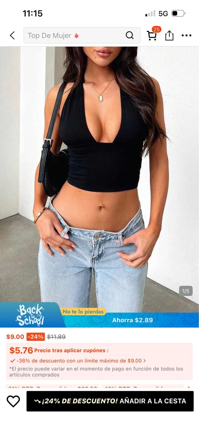 black halter neck crop top
