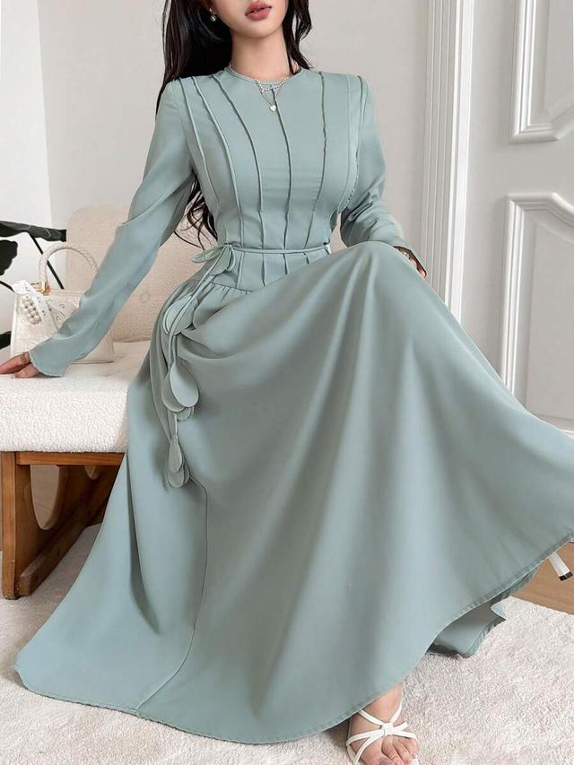 feyla light luxury french style long sleeve dress