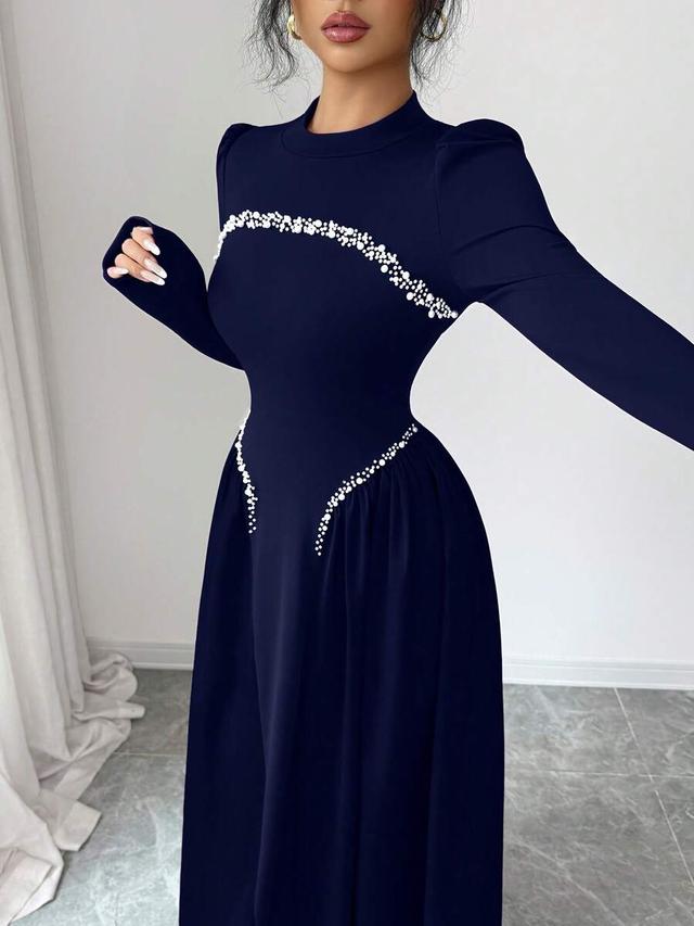 elegant long wine red beaded dress