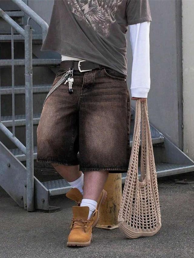 summer versatile denim mid-length pants