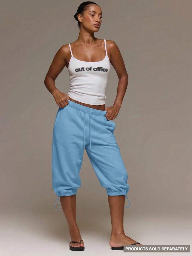 musera low rise adjustable toggle cropped joggers