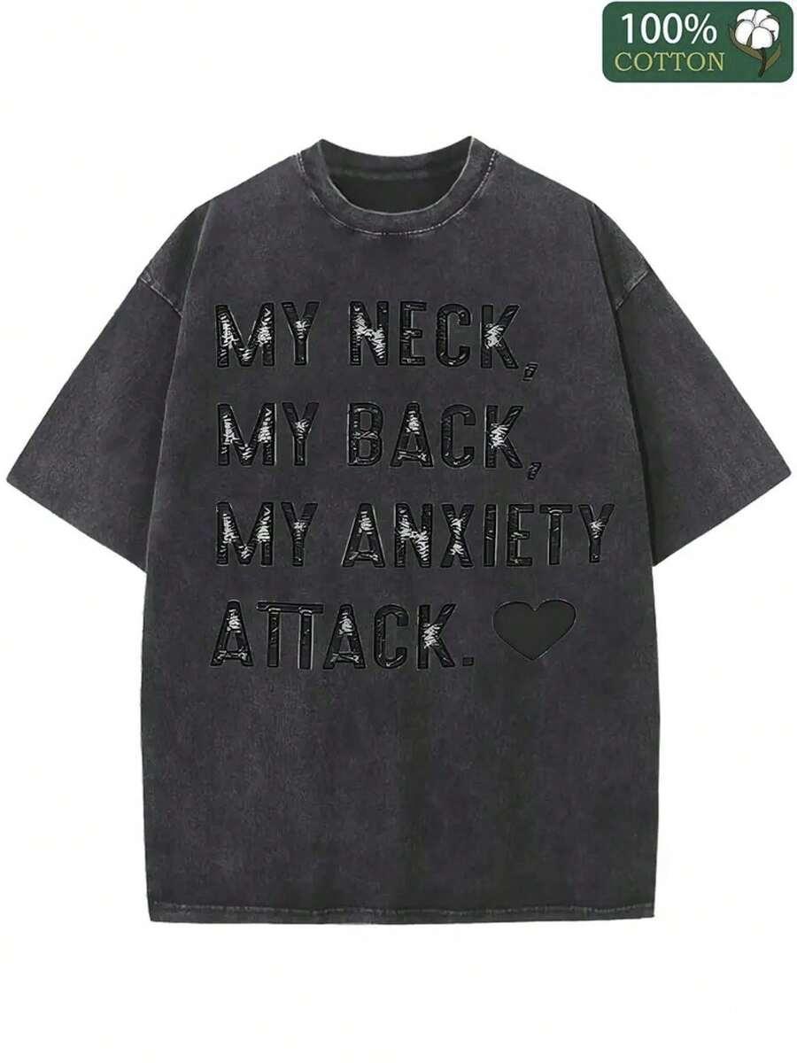 washed black cotton graphic t-shirt
