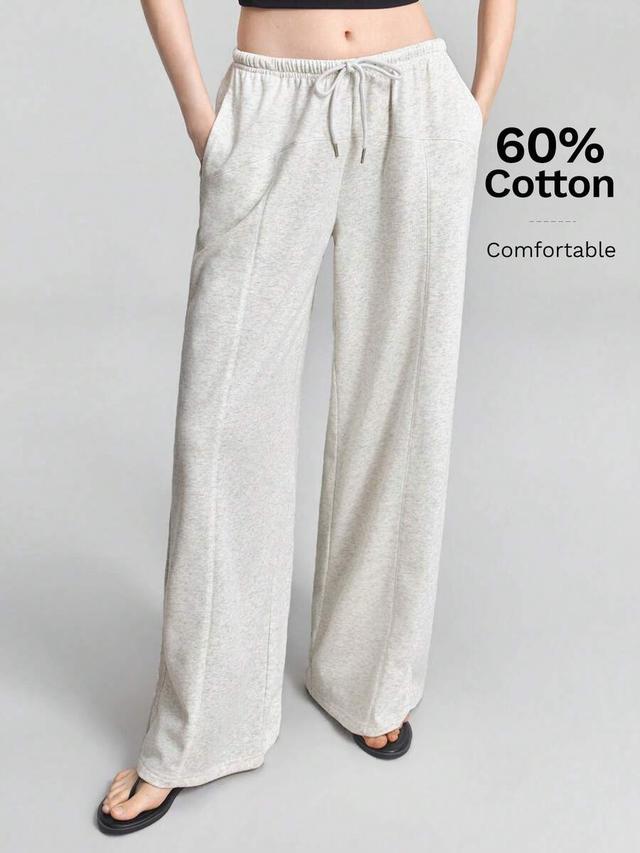 white floral silhouette casual lounge travel sweatpants