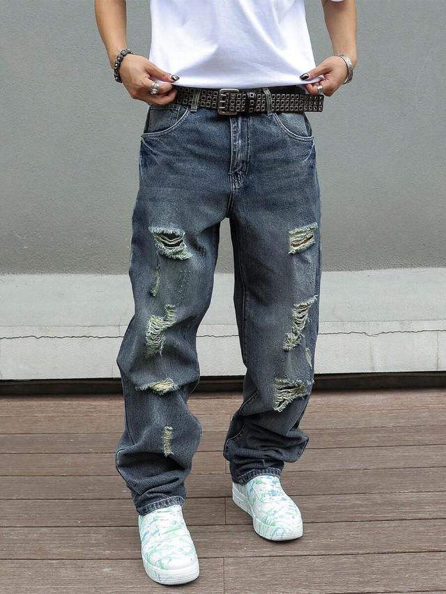 y2k ripped distressed vintage denim jeans