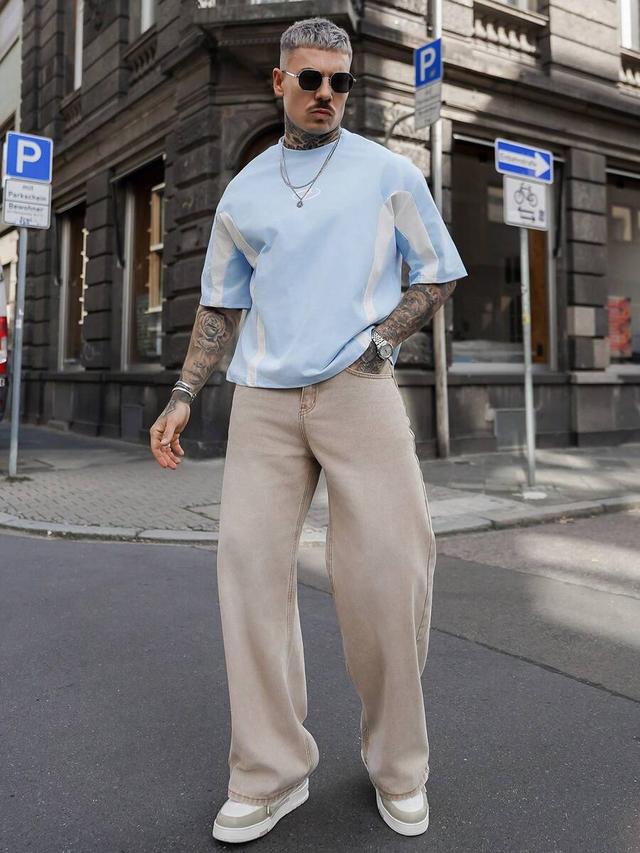 beige artur kramer men's casual woven loose fit long pants