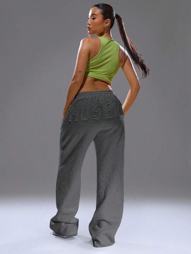 musera distressed wide leg baggy joggers