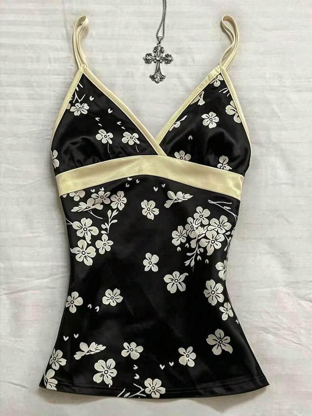 islasuriya women's floral print casual camisole top