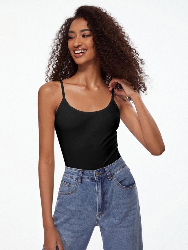 solid black cami top