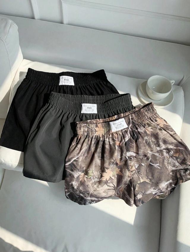 camouflage casual athletic woven shorts in camo and solid