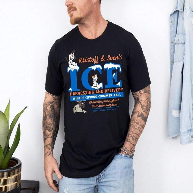 black cotton graphic crew neck t-shirt