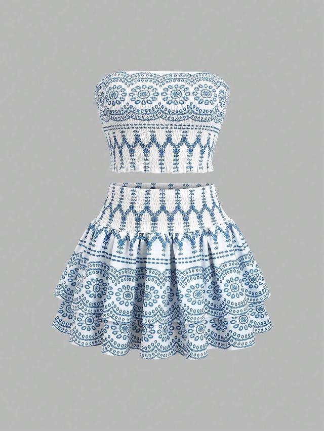 sweetra floral halter top and high waist mini skirt