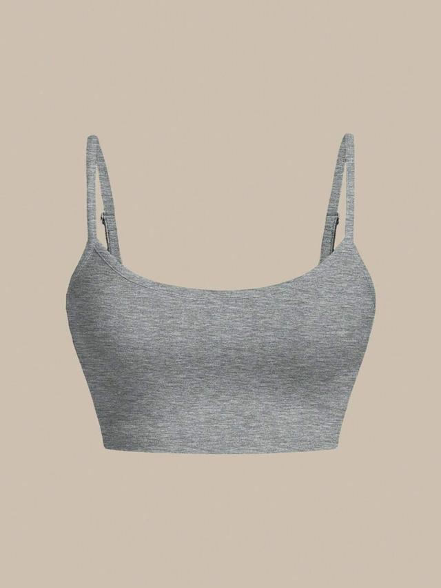 grey heather casual camisole tank top